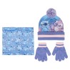 Conjunto Infantil gorro guantes braga cuello Stitch Disney - imagen 1