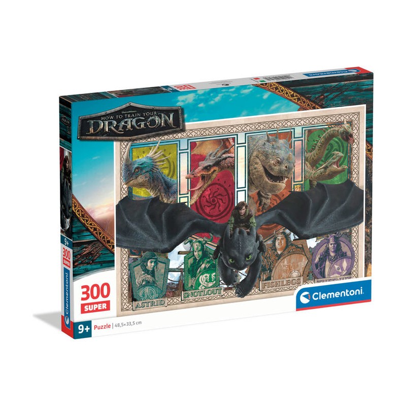 Puzzle Como Entrenar a tu Dragon 300pzs