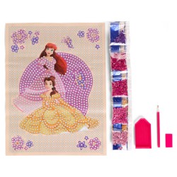 Pinta con diamantes Princesas Disney