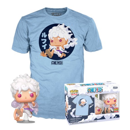 Set figura POP & Tee One Piece Luffy Fifth Gear