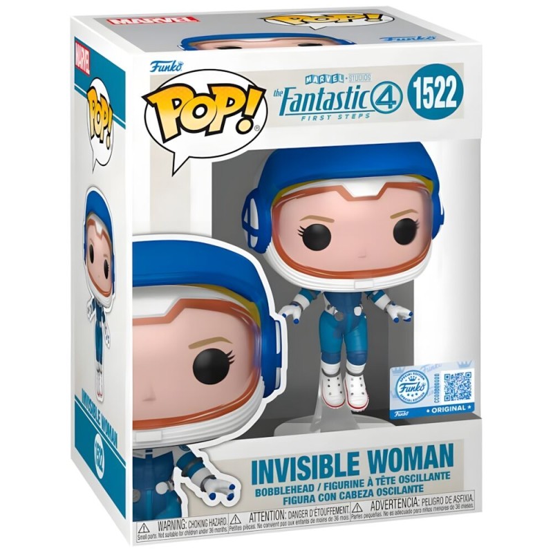 Figura POP Marvel Los 4 Fantasticos Mujer invisible