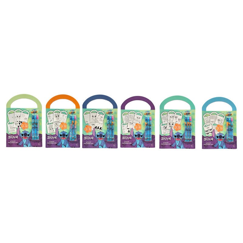 Set actividades y colorear Stitch Disney surtido
