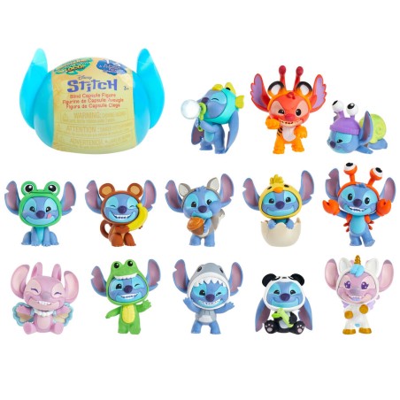 Capsula sorpresa figura Goes Wild Stitch Disney surtido