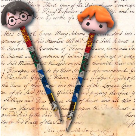 Blister 2 lapices con goma 3D Harry Potter