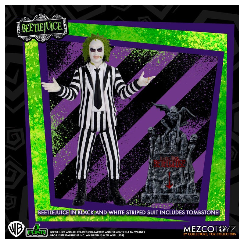 Figura Beetlejuice Striped Suite Beetlejuice 9,5cm