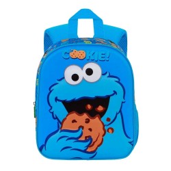 Mochila 3D Monstruo de las Galletas Barrio Sesamo 30cm