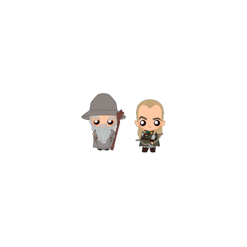 Set 2 figuras Pokis Gandalf & Legolas El Señor de los Anillos