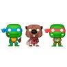 Blister 3 figuras Carrot Pocket POP Tortugas Ninja Splinter Leonardo Raphael Pascua - imagen 2
