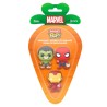 Blister 3 figuras Carrot Pocket POP Marvel Spiderman Hulk Iron Man Pascua - imagen 1
