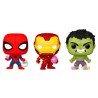 Blister 3 figuras Carrot Pocket POP Marvel Spiderman Hulk Iron Man Pascua - imagen 2