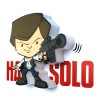 Lampara 3D Light FX mini Hans Solo Star Wars - imagen 3