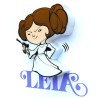 Lampara 3D Light FX mini Leia Star Wars - imagen 2