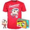 Set figura POP & Tee DC Comics Superman Exclusive Flocked - imagen 1