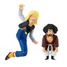 Set 2 figures Android 18 & Mr. Satan Match Makers Dragon Ball Z 11-8cm - imagen 1