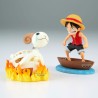 Figura Luffy & Going Merry Log Stories One Piece 8cm - imagen 3