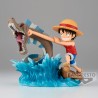 Figura Monkey D Luffy vs Local Sea Monster Log Stories One Piece 7cm - imagen 1