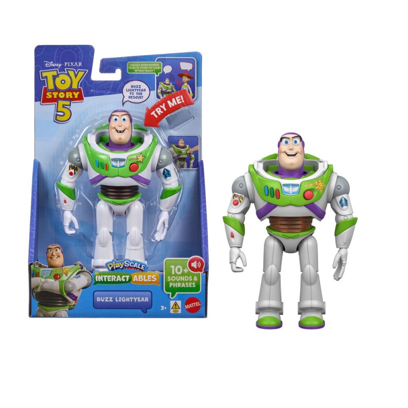 Figura parlanchina Buzz Lightyear Toy Story 5 Disney Pixar 23cm español