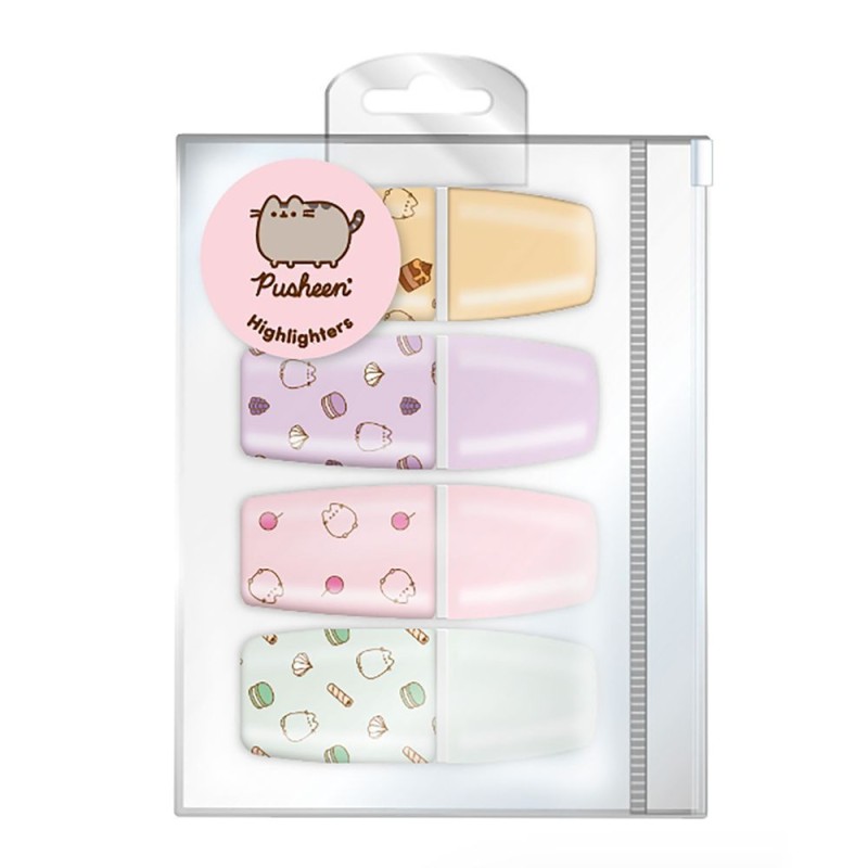 Set 4 Subrayadores Pusheen