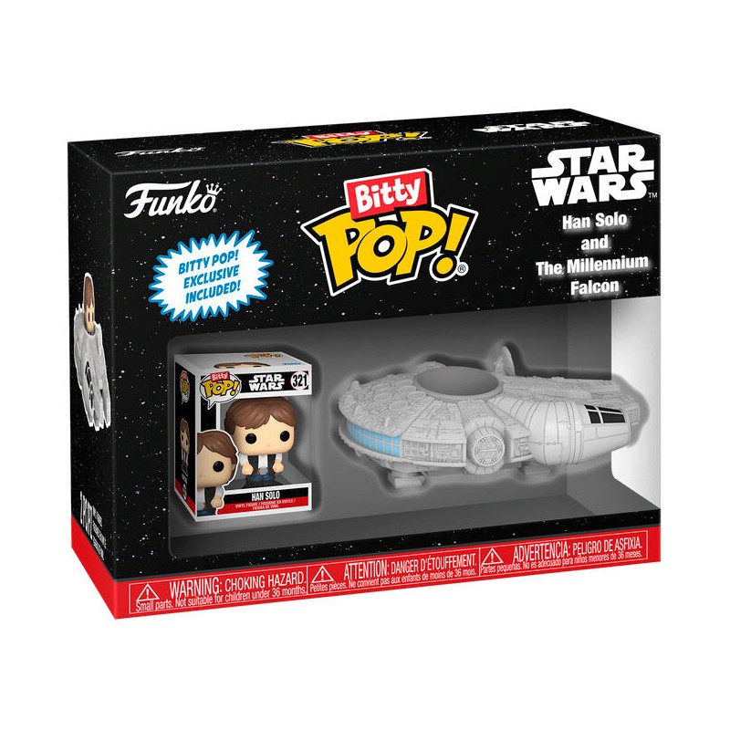 Figura Bitty POP Ride Star Wars Han Solo and the Millennium Falcon