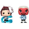 Blister 2 figuras POP Demon Slayer Kimetsu no Yaiba Tanjiro Kamado & Sakonji Urokodaki - imagen 1