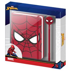 Set diario + boligrafo Spiderman Marvel