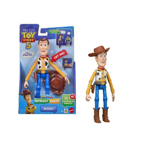 Figura parlanchina Woody Toy Story 5 Disney Pixar 23cm español