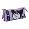 Portatodo Kuromi Hello Kitty triple - imagen 1