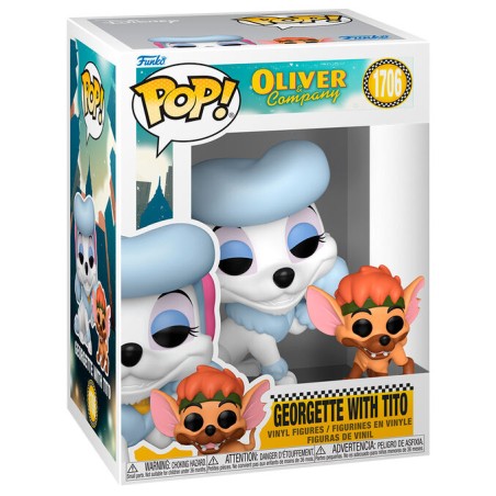 Figura POP Disney Oliver & Company Georgette with Tito