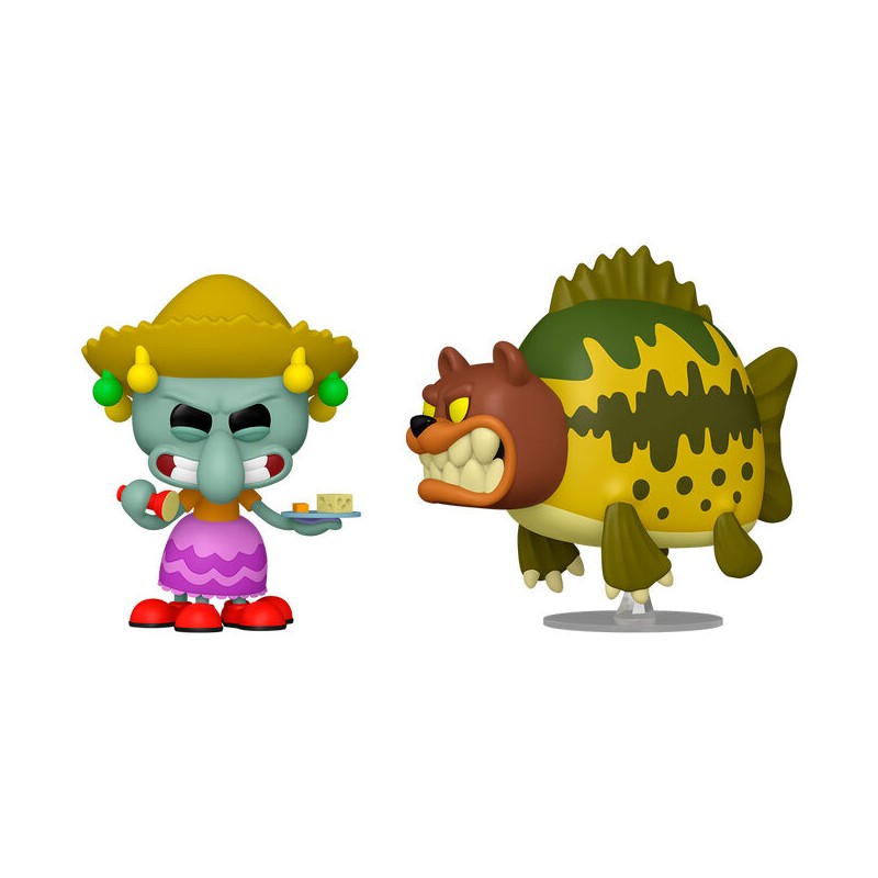 Blister 2 figuras POP Bob Esponja SquarePants Squidward & Sea Bear