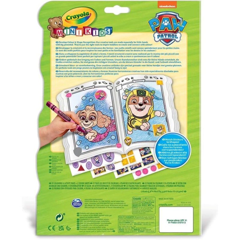 Libro Actividades Patrulla Canina Paw Patrol Crayola