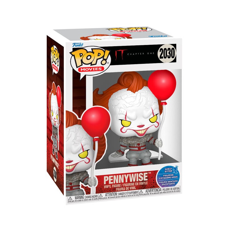 Figura POP IT Chapter One Pennywise with Balloon Shelf Sitter