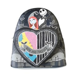 Mochila Pesadilla antes de Navidad Jack y Sally Corazon partido Loungefly 26cm