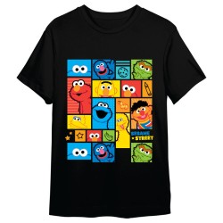 Camiseta Personajes Barrio Sesamo adulto