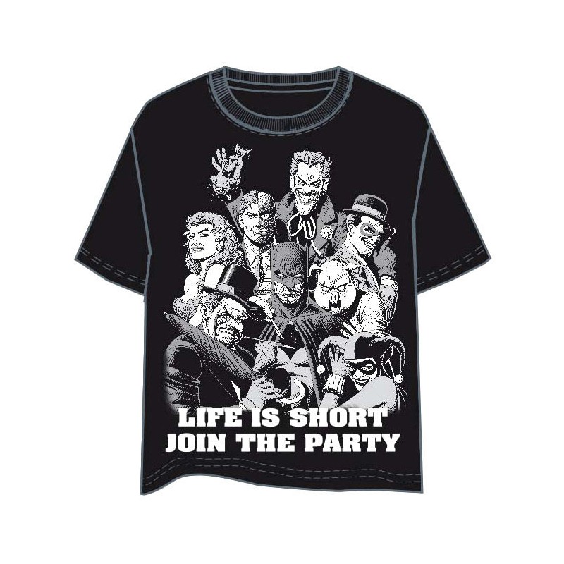 Camiseta Party Batman DC Comics adulto