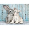 Puzzle Gato y Conejo 500pzs - imagen 1