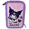 Plumier Purple Kuromi Hello Kitty triple - imagen 2