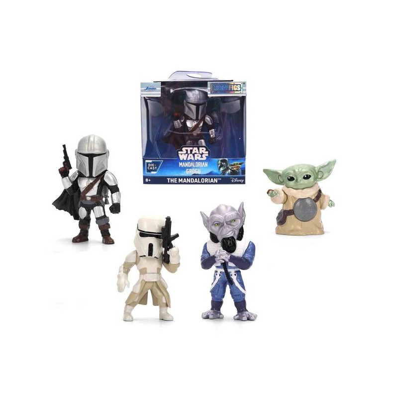 Figura metalfigs The Mandalorian & Grogu Star Wars 7cm surtido