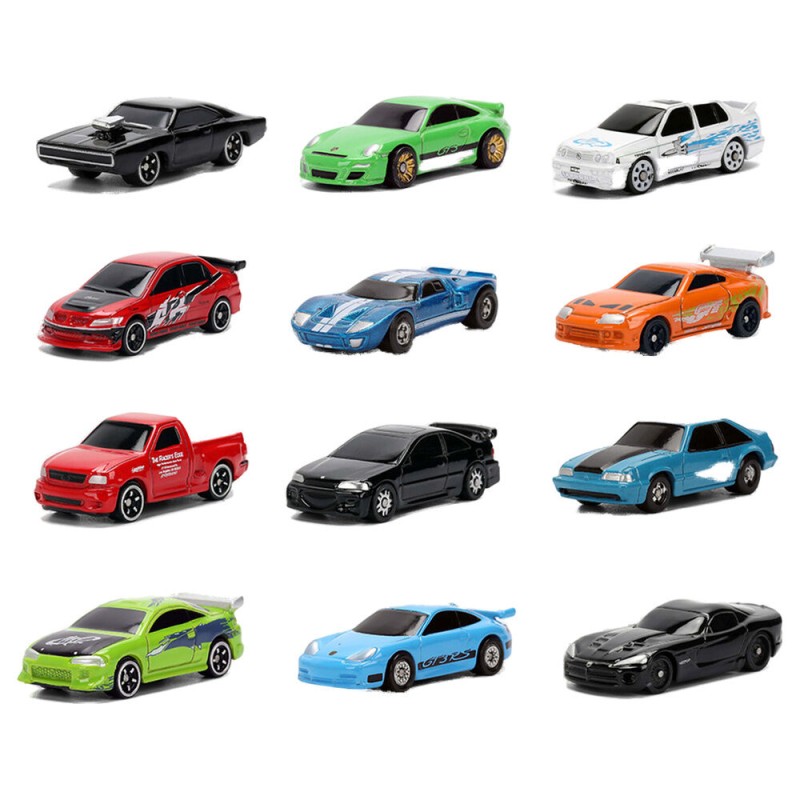 Coche sobre sorpresa Die-Cast Fast & Furious 4cm surtido