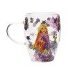 Taza cristal flores secas Rapunzel Princesas Disney - imagen 1