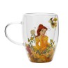 Taza cristal flores secas Bella Princesas Disney - imagen 1