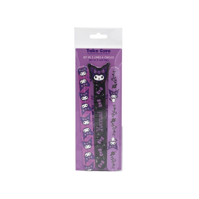Set 3 Limas de Uñas Kuromi Hello Kitty