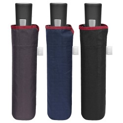 Paraguas plegable automatico colores oscuros 54cm surtido