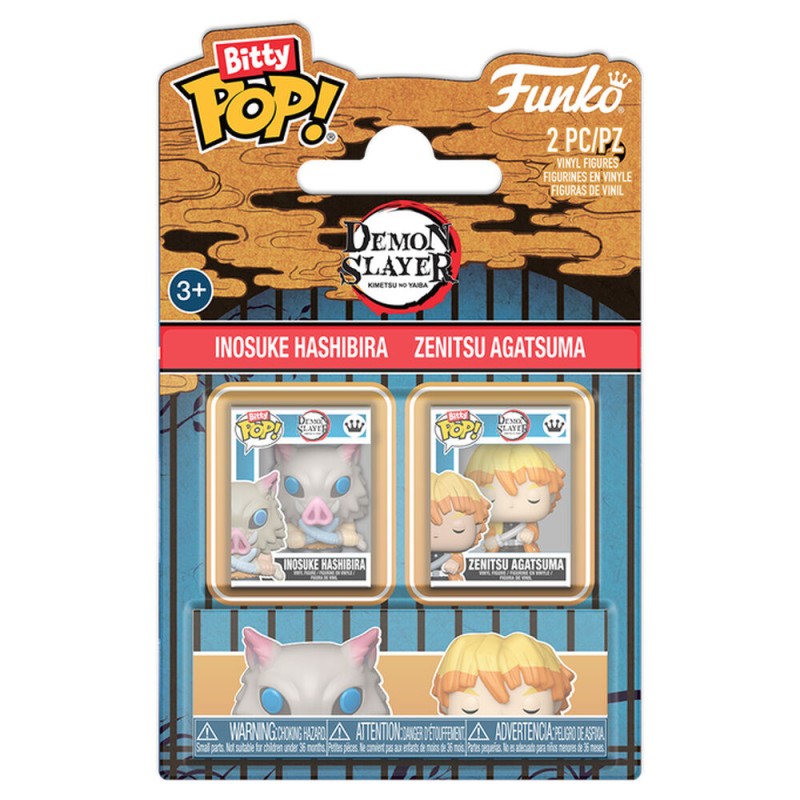 Blister 2 Bitty POP! Demon Slayer Inosuke & Zenitsu