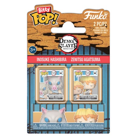 Blister 2 Bitty POP! Demon Slayer Inosuke & Zenitsu