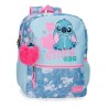 Mochila Hearts Stitch Disney 33cm adaptable - imagen 1