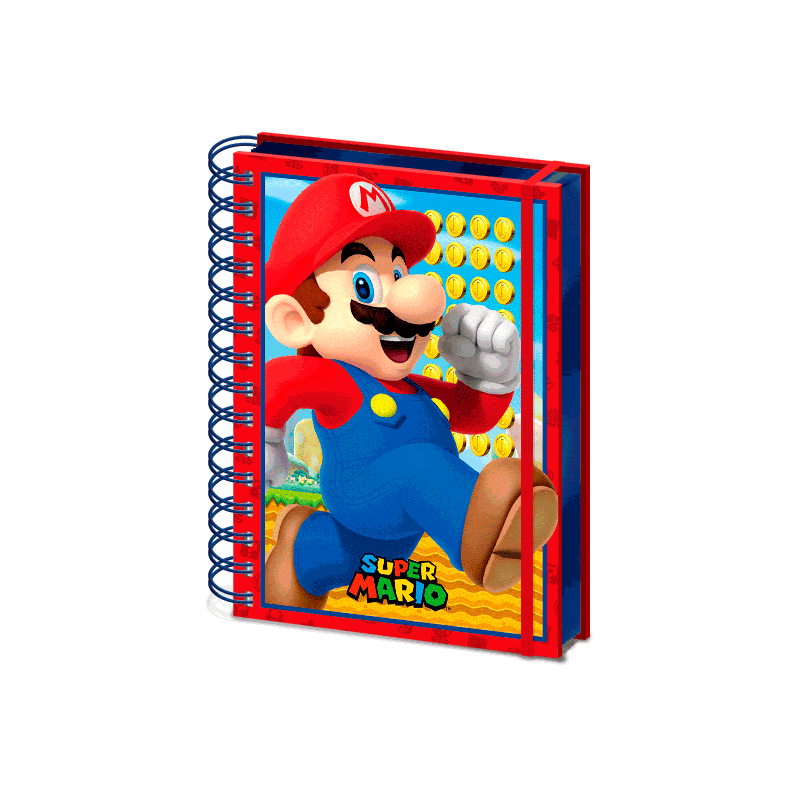 Cuaderno A5 lenticular Super Mario Bros
