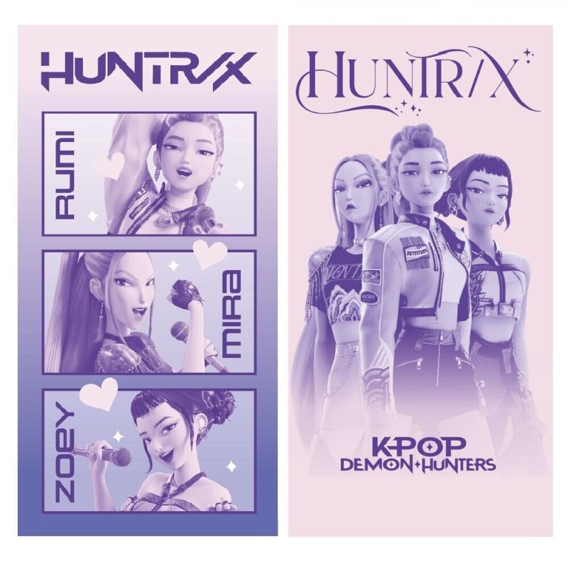 Toalla Huntrix KPop Demon Hunters microfibra surtido