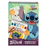 Libro dibujo + acuarelas y pincel Stitch Disney - imagen 1