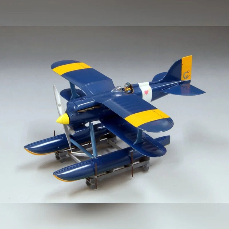 Maqueta Model Kit Curtiss R3C-0 Seaplane + Donald Curtis Porco Rosso