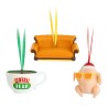 Set 3 Adornos Navidad Friends - imagen 1